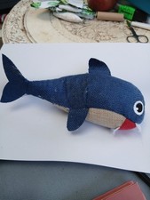 Extra strong XXX catnip heart toy - hessian crinkly shark