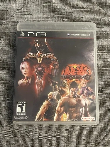 Soul Calibur IV/Tekken 6 Double Pack (Sony PlayStation 3, 2012) PS3 No Manual