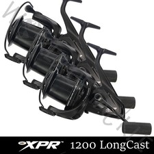 3 x Big Pit Fishing Reel NGT XPR Longcast 1200 Carp Black Front Drag Coarse