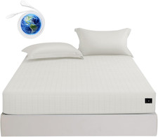 Beige Grounding Fitted Sheets for Healthy Sleep - Full Size Premium Quality