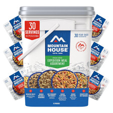 Expedition Meal Assortment Bucket Freeze Dried Backpacking Food 30 Servings