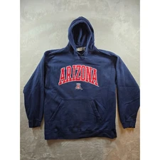 Arizona Wildcats Hoodie Sweatshirt Mens XXL Blue Fleece J America NCAA Y2K