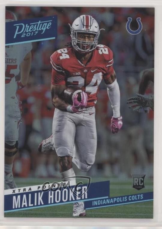 2017 Panini Prestige Xtra Points Platinum 10/25 Malik Hooker #284 Rookie RC 1p5