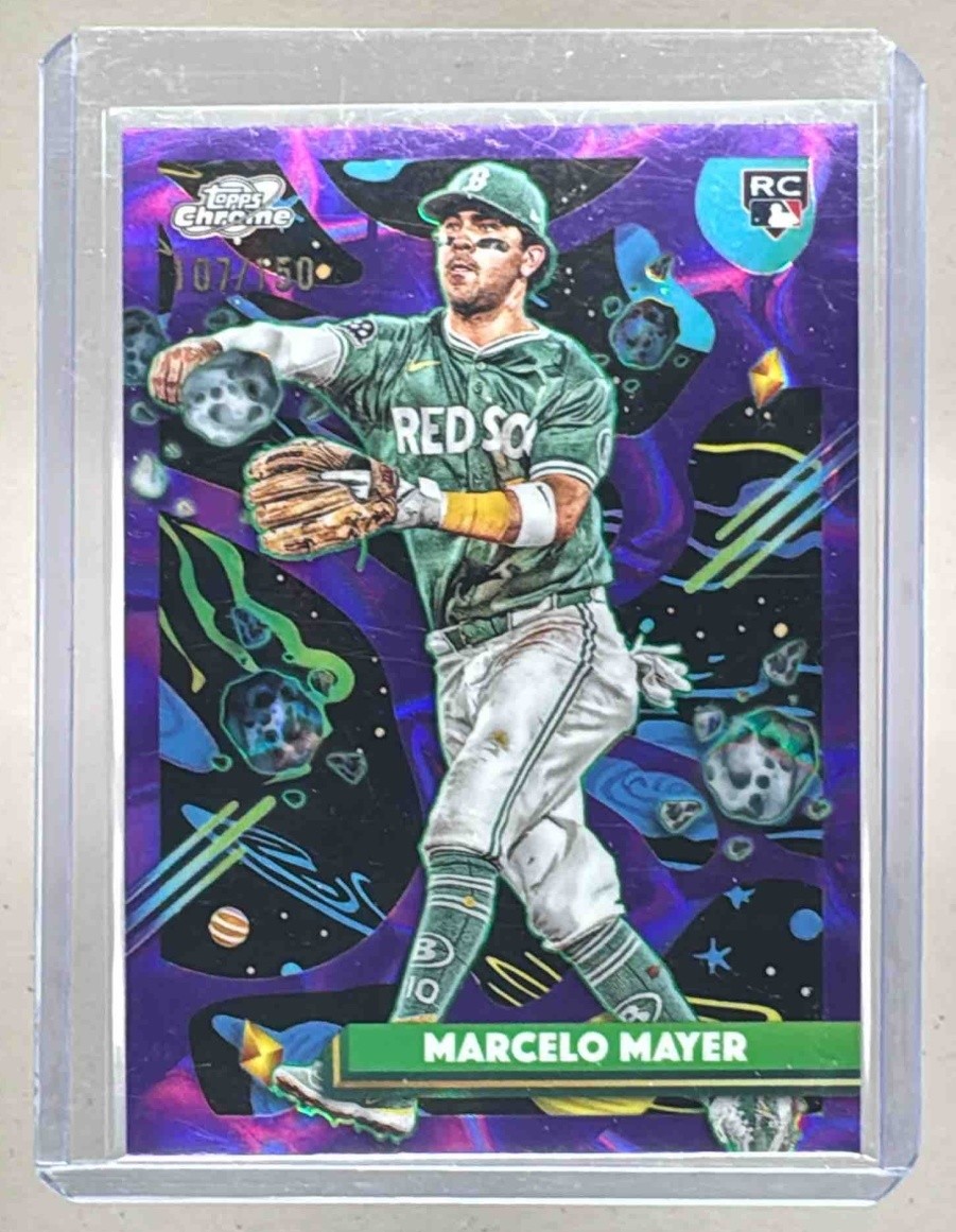 Marcelo Mayer 2025 Topps Cosmic Chrome #91 Purple Nebula Refractor RC /150