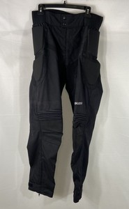 Suzuki Men's Black Padded Armored Motorcycle Riding Biker Pants Size 34