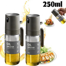 1pc 250ml Glass Oil Sprayer BPA Free Fine Mist Dispenser for Cooking - NEW