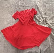 SHEIN , OFF -The-Shoulder Skater Dress