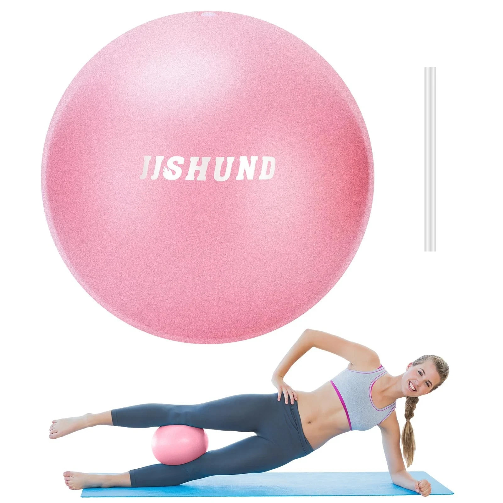 Purple Small Exercise Pilates Ball 9 Inch For Between Knees Physical Therapy New