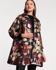 Frances Valentine Cornelia Swing Coat - Floating Floral Jacquard [NEW 💎]