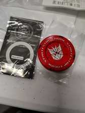 Rotary Push Start Button Cover, Transformers Car Accessories Autobot Red Jeep