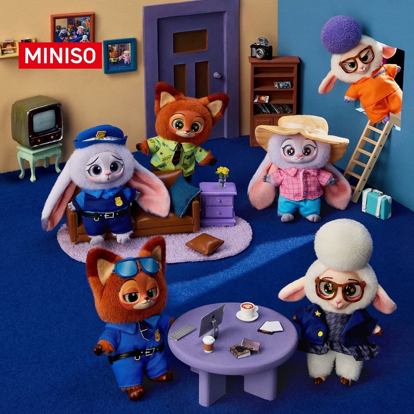 MINISO Zootopia Series doll Confirmed Plush Pendant Blind Box Figure Gift Toy