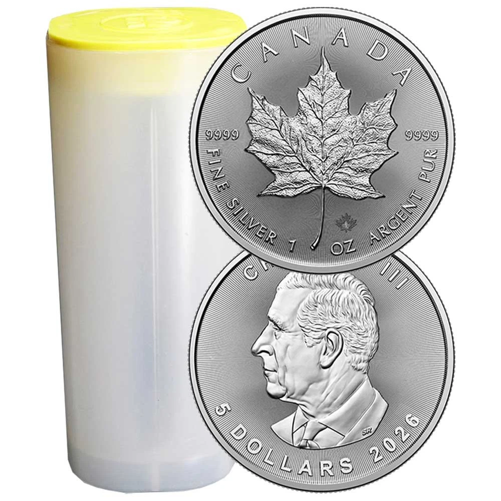 Canadian Maple Leaf Business Ungraded Silver Bullion Coins for