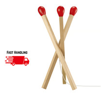 IKEA STRALA LED Floor Lamp Matchstick Wood Dimmable 67cm RARE Limited Edition
