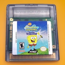 SpongeBob Squarepants Legend of the Lost Spatula Game Boy Color Cart Only EUC
