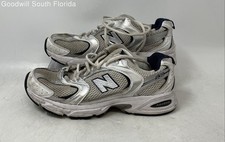 New Balance Mens 530 MR530SG White Silver Lace-Up Sneaker Shoes Size 5.5D