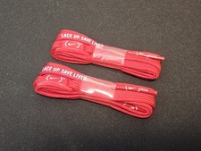 Nike (PRODUCT) RED "Lace Up Save Lives" Shoe Laces 120cm Deadstock 2009 Box Set