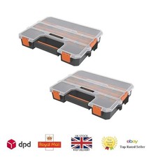 Magnusson Organiser Case 17 Compartments Stackable 375x285x64mm PACK OF 2