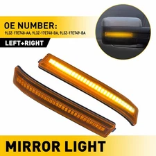 2X Amber LED Side Mirror Lamp Turn Signal Lights For 2009-14 Ford F-150 Raptor W