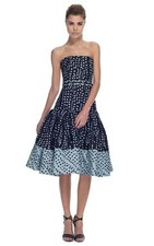 NEW CAROLINA HERRERA POLKA DOT FIT & FLARE COLLECTION DRESS SIZE 2 $2690 MULTI