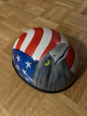 vintage motorcycle helmet half shell 1950s/60s