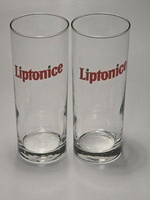 Paar seltene Retro Liptonice, Lipton Eistee große Gläser. 2X Nagelneu!