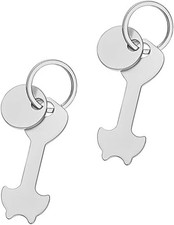 2 Set Stainless Steel Shopping Trolley Tokens, Stainless Steel Removable Trolle
