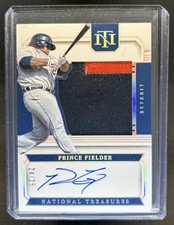 2024 Panini National Treasures Prince Fielder Jersey Auto #/25 Tigers