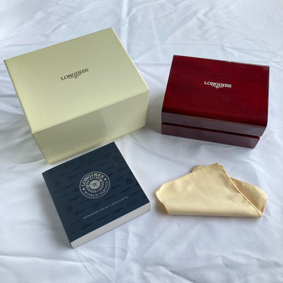 Used Longines Wooden Watch Presentation Display Empty Box