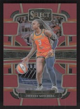 2024 Panini Select WNBA #44 Tiffany Mitchell Red Prizms #/149