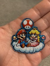 On Cloud Super Mario And Princess Fridge Board Magnet Gift 