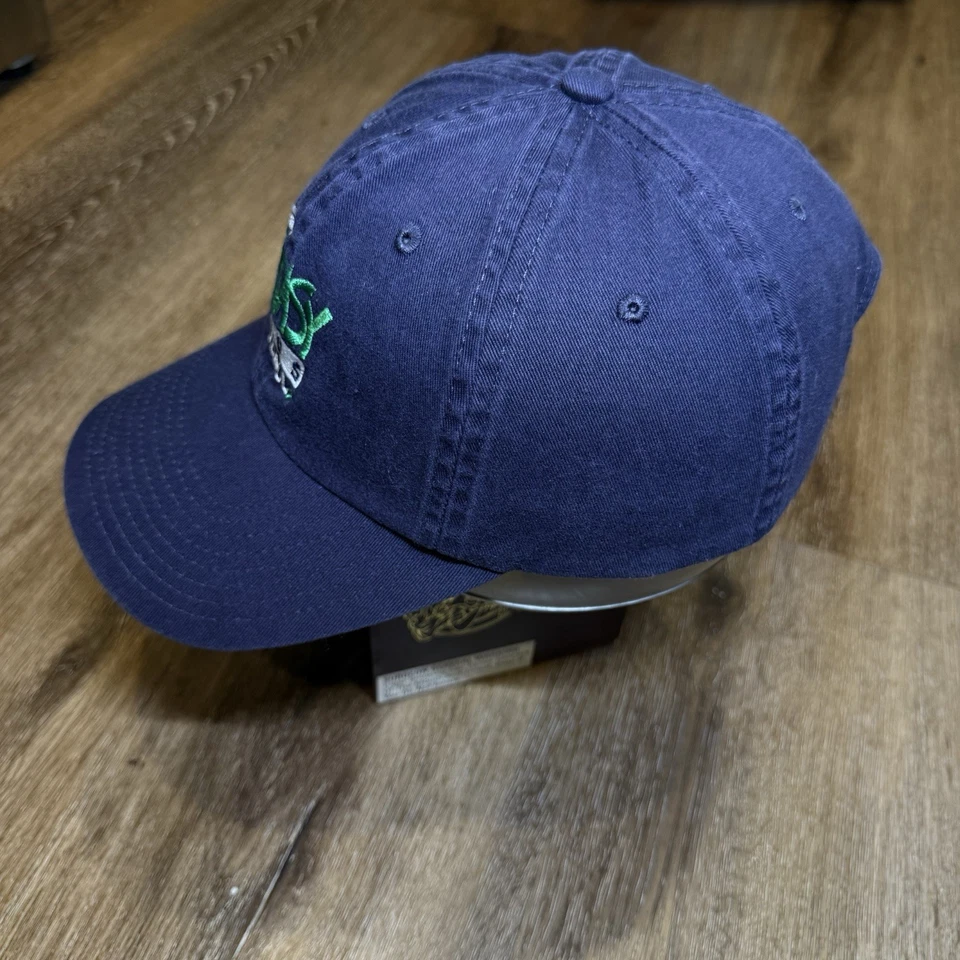 De colección ESPN Fantasy Fútbol Azul Marino Verde Correa Ajustable Papá Gorra Algodón Foto 3 de 4