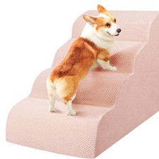 Dog Stairs for Small Dogs, High Density Foam Dog Steps, Extra Wide Non-Slip P...