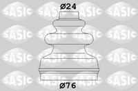 Sasic 2873793 Faltenbalgsatz FüR Antriebswelle Achsmanschette Set Satz