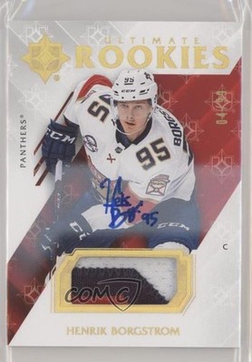 2018 Ultimate Collection 4/99 Henrik Borgstrom #59 RPA Rookie Patch Auto RC 01ks