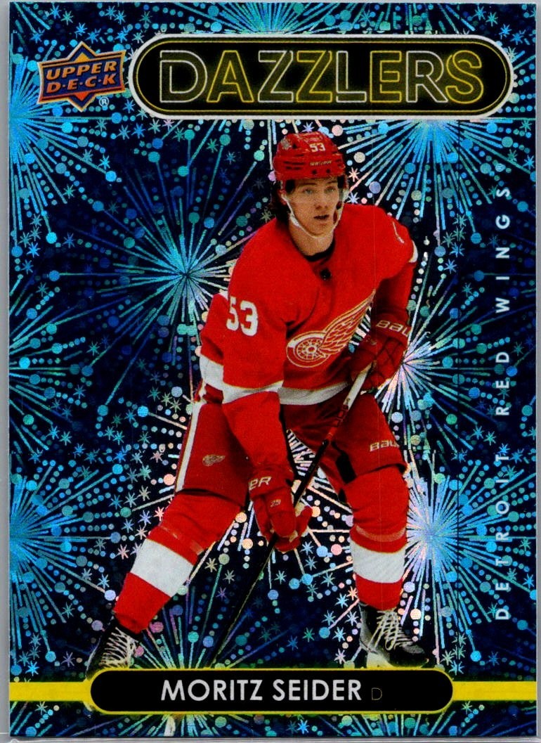 2021-22 Upper Deck Series 2 - Dazzlers Moritz Seider #DZ-67 Blue (RC)