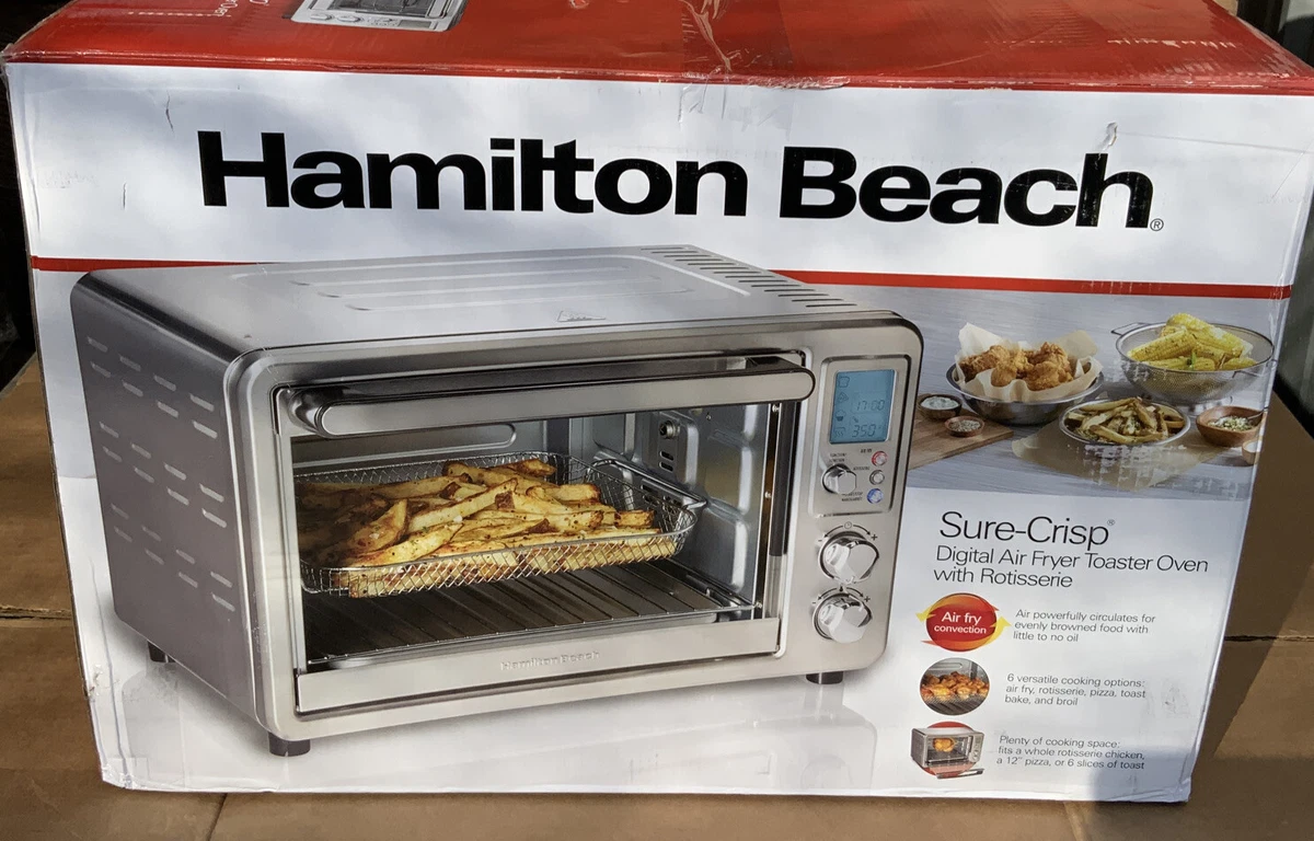 Hamilton Beach Sure-Crisp Air Fry Toaster Oven, 6 Slice