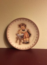 Hummel Germany Small Porcelain Tea Set Plate Girl Motif 3.25  