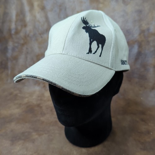 Moosehead Lager 1867 Hat Cap Adjustable Tan Baseball Moose Beer Brewery Ale