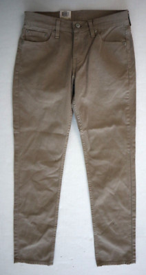 Levi's 511 Women's Sz 28 x 30 Olive Green Slim Fit Tapered Leg Stretch Jeans $70