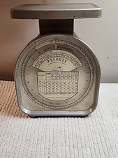 Pelouze 5lb Parcel Post Scale Model Y5 Silver Metal Analog Vtg 1967 Collectible 