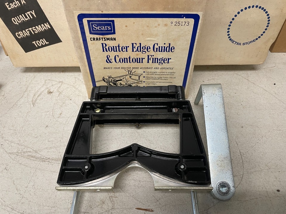 Lot Of Vintage Sears Craftsman 25188 Router Template Set with Plates | eBay