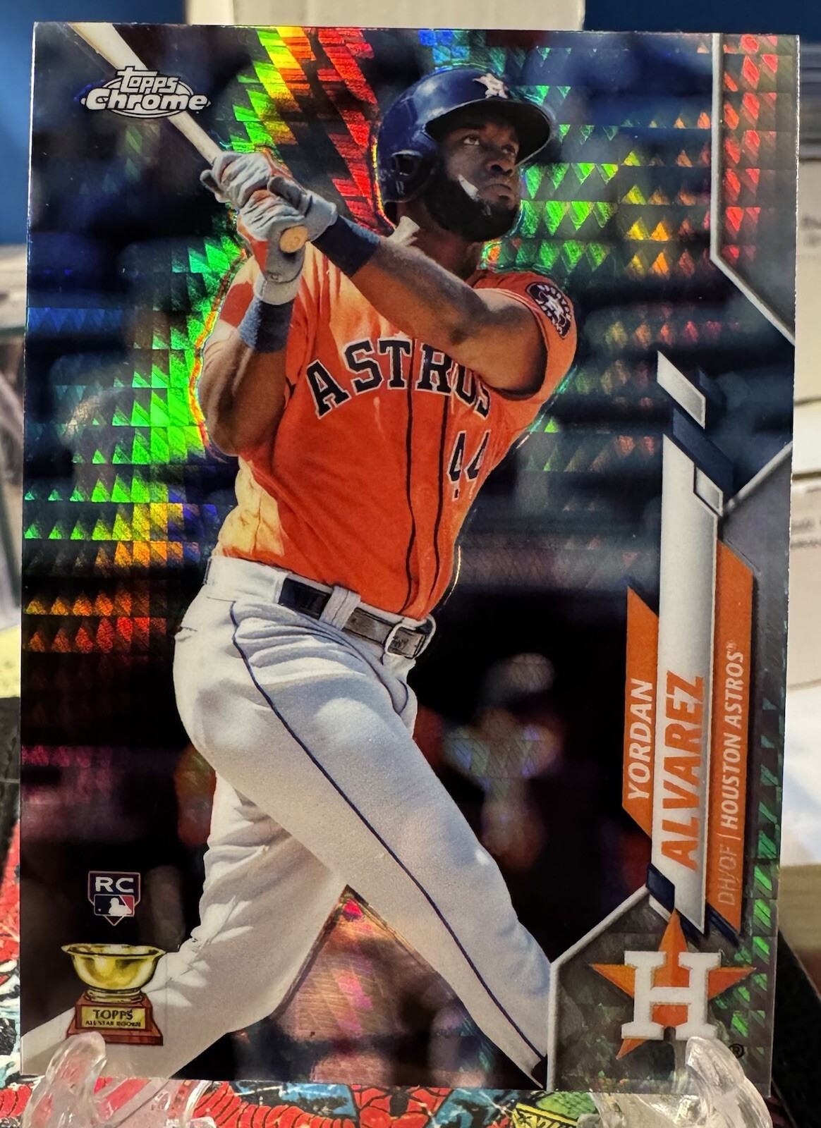 Yordan Alvarez 2020 Topps Chrome #200 Rookie Prism Refractor Astros Parallel RC