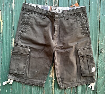ESPRIT Mens Cargo Shorts BrownSize 36 New Straight Fit New 521