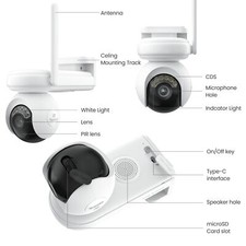 Reolink Altas PT Ultra 4K Battery Security Camera Auto Tracking + 6W Solar Panel