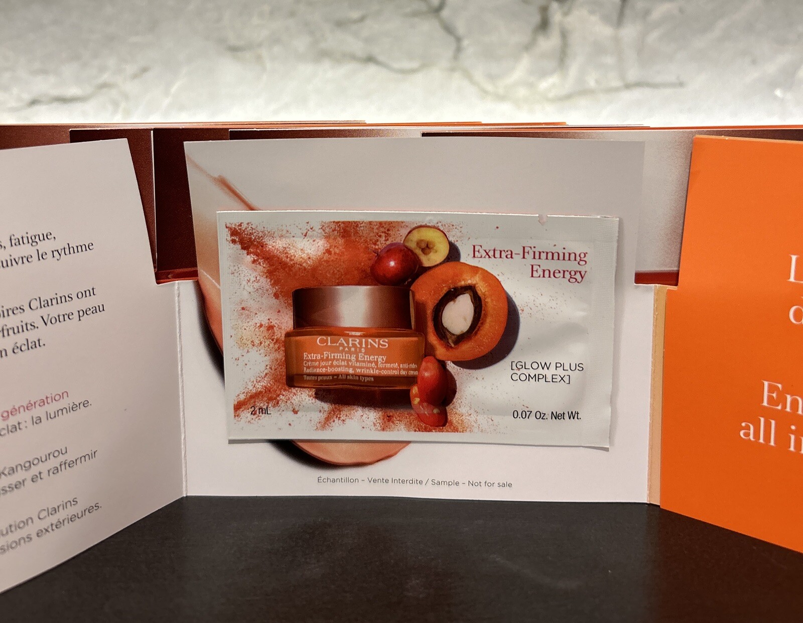 6X CLARINS Extra Firming Energy Day Cream Vitamin Creme .07oz/ 2ml = .42oz Total