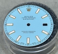 Rolex DateJust II 41mm Custom Light Blue Lume Dial For Model 116333 & 116303