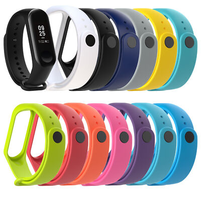 1pc Armband Ersatz für Xiaomi Mi Band 3 4 Fitness Tracker Smartwatch Silikon