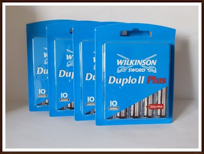 40x Wilkinson Sword Duplo II Plus Rasierklingen Klingen NEU & OVP