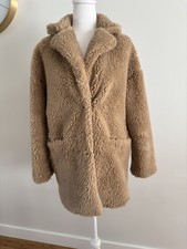 Topshop Camel Teddy Bear Coat