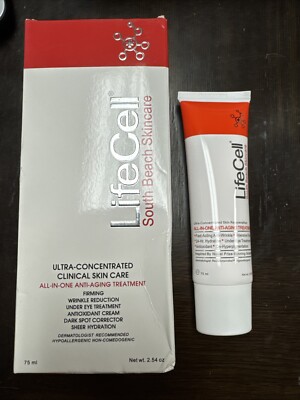 LifeCell South Beach Skincare All In One Anti-Aging Treatment - 2.54 oz NEW